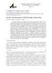 Fourier and wavelets for blind image restoration