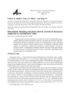 Viscoelastic damping and piezo-electric control of structures subjected to aerodynamic noise