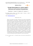 Влияние стресса от засухи на структурные и функциональные характеристики Triticum spelta L.