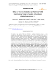 Effect of gamma irradiation on yeild and yeild contributing traits in hybrids of sunflower (Helianthus annuus L.)