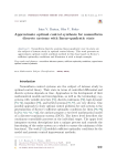 Approximate optimal control synthesis for nonuniform discrete systems with linear-quadratic state