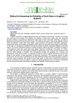 Method for assessing the reliability of earth dams in irrigation systems