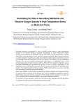 Elucidating the Role of Secondary Metabolite and Reactive Oxygen Species in High-Temperature Stress on Medicinal Plants