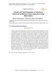 Growth and Yield Parameters of Triticale as Influenced by Methanol Foliar Application Under Water Stress