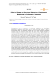 Effect of Stress on Structural Behavior of Periplasmic Membrane In Pathogenic Organism