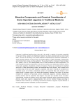 Bioactive Components and Chemical Constituents of Some Important Legumes in Traditional Medicine