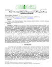 Deformations and natural frequency of a triangular truss: analytical solutions