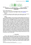 Trihedral rod pyramid: deformations and natural vibration frequencies