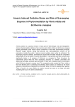 Arsenic induced oxidative stress and role of scavenging enzymes in phytoremediation by Pteris vittata and Eichhornia crassipes