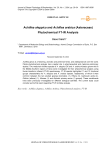 Achillea aleppica and Achillea arabica (Asteraceae) phytochemical FT-IR analysis