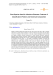 Plant species used for infectious diseases: features of classification position and chemical composition