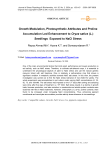 Growth modulation, photosynthetic attributes and proline accumulation led enhancement to Oryza sativa (L.) seedlings exposed to NaCl stress