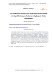 The influence of sulfuric acid salts and radiation on the activity of the enzyme carbonic anhydrase in cotton ontogenesis