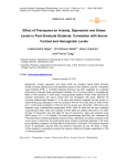 Effect of pranayama on anxiety, depression and stress levels in post-graduate students: correlation with serum cortisol and hemoglobin levels