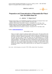 Preparation and characterization of renewable bio-polyol from the edible seed oil