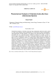 Phytochemical analysis of Artemisia herba alba asso (Asteraceae) species