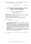 Individual features of vegetative support for student-athletes of various specializations