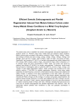 Efficient somatic embryogenesis and plantlet regeneration induced from mature embryo culture under heavy metals stress conditions in a millet crop sorghum [Sorghum bicolor (L.) Moench]