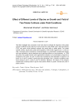 Effect of different levels of glycine on growth and yield of two potato cultivars under field conditions
