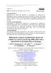 Bibliometric analysis of publications about soil salinity in Central Asia during 2000–2022 with a special look at the importance of drainage