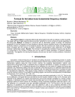 Formula for the lattice truss fundamental frequency vibration
