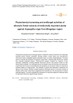 Phytochemical screening and antifungal activities of ethanolic flower extracts of medicinally important plants against Aspergillus niger from Bhagalpur region