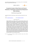 Comparative analysis of neem extract and chemical pesticides on physiological and biochemical responses in maize seedlings
