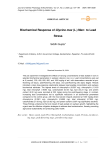 Biochemical response of Glycine max (L.) Merr. to lead stress