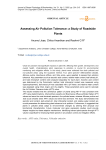 Assessing air pollution tolerance: a study of roadside plants