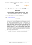 Heavy metal pollution and its impact on fish: a review on lead toxicity