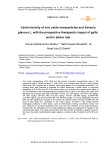 Cardio-toxicity of zinc oxide nanoparticles and Senecio glaucus L. with the prospective therapeutic impact of gallic acid in albino rats