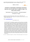 Evaluation of morphological, physiological, biochemical responses under drought stress at vegetative stage of rice (Oryza sativa) cultivars