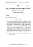 Study of Antioxidant Activity of Selected Medicinal Plants and Herbs in Iran and China