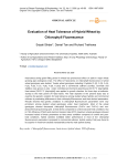 Evaluation of heat tolerance of hybrid wheat by chlorophyll fluorescence