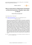 Effect of varying seasons on Morphological, Physiological and Biochemical parameters in Mungbean (Vigna radiata (L.) Wilczek)