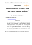 Study of Physio-Morphological and Biochemical Changes during Different Developmental Stages in Mungbean [Vigna  radiata (L.) Wilczek] Under Natural Environmental Conditions