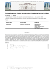 Strategy for energy efficient reconstruction of residential low-rise buildings o