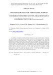 Influence of salicylic and succinic acids on antioxidant enzymes activity, heat resistance and productivity of Panicum miliaceum L