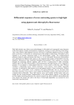 Differential responses of seven contrasting species to high light using pigment and chlorophyll a fluorescence
