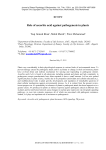 Role of ascorbic acid against pathogenesis in plants