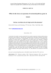 Effect of salt stress on expression of carotenoid pathway genes in tomato