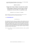 Влияние лектинов азоспирилл на содержание салициловой кислоты, активности фенилаланин-аммиак-лиазы и каталазы в корнях проростков пшеницы