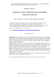 Antianxiety activity of methanol extract of Gelsemium sempervirens (Linn.)Ait