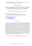 Salicylic acid ameliorates the effects of oxidative stress induced by water deficit in hydroponic culture of Nigella sativa