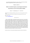 Effect of controlled irrigation on physiological and biometric characteristics in teak (Tectona grandis) seedlings