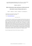 Effect of hydrogen peroxide and thiourea on fluorescence and tuberization of potato (Solanum tuberosum L.)