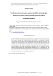 Purification, characterization and partial cDNA cloning of hightemperature stress-induced protein from French bean ( Phaseolus vulgaris)