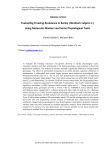 Evaluating freezing resistance in barley ( Hordeum vulgare L.) using molecular markers and some physiological traits