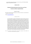 Studying the relationship between climatic factors and cotton production by different applied methods