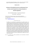 Evaluation of chlorophyll fluorescence and biochemical traits of lettuce under drought stress and super absorbent or bentonite application